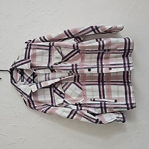 Zara Plaid Oversized Jacket